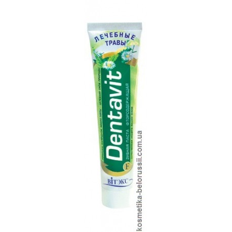 Зубная паста Лечебные травы Dentavit Витэкс с фтором